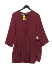 Mango A-Line Midi Dress XS in Brown