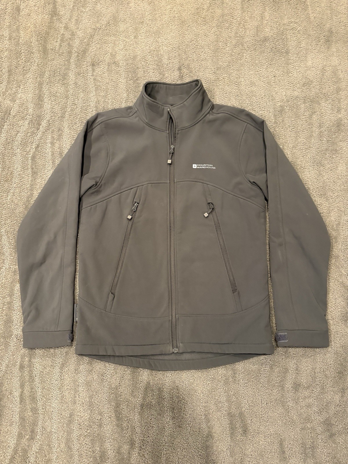 Mountain Warehouse Softshell Jacket Size Gray Wat… - image 2