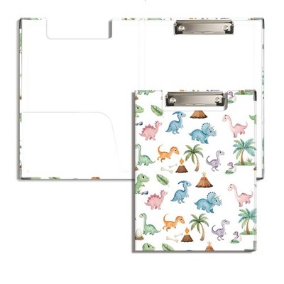 Cute Colorful Dinosaur Clipboard with Storage for Classroom Office Desk, Dino...
