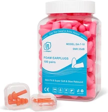 Slim Size Foam Ear Plugs for Noise Reduction Small Ear Women, Kids-35dB SNR