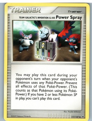 Team Galactic's Invention G-103 Power Spray Uncommon Platinum 117/127 MP