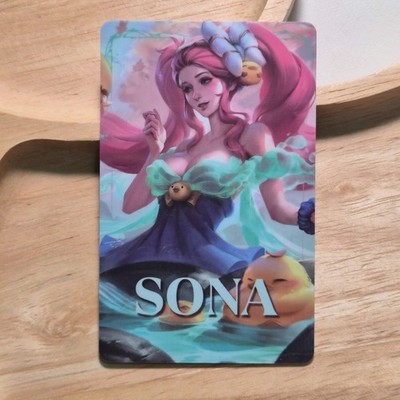 Exclusive Sona Card from Ahri's Spirit blossom Onsen event League of Legends