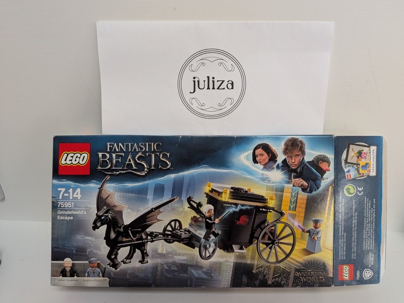 LEGO 75951 HARRY POTTER Fantastic Beasts Grindelwald's Escape USED Complete Set