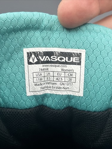 Vasque Mesa Trek UltraDry 7449 Hiking Boots Trails Gray Green Womens Size 11 - Picture 8 of 8