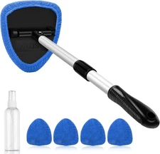 Windshield Cleaner Tool, Car Interior Detailing Cleaning Kit 15.9in-21in Blue