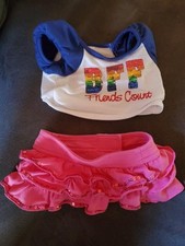 Build A Bear Glitter Top and Pink Skirt Clothing Outfit