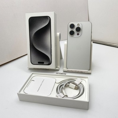 Apple iPhone 15 Pro - 512GB - White Titanium (Unlocked) - Open Box