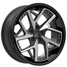 20x9" Lexani Wheels Devoe Gloss Black with Machined Face Rims (S03)