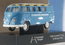 Brekina 1:87 Sondermodell A.S.S VW T1 T1a Follow me Hannover Airport 50 J.  OVP