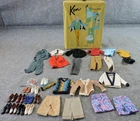 Vintage 1961 Mattel Ken Doll Lot Plus Case & Original Clothing Shoes & Pipe