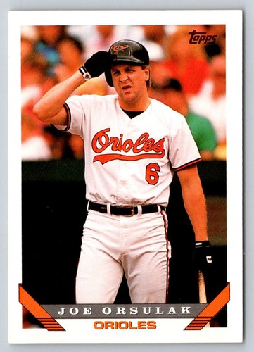 1993 Topps #28 Joe Orsulak Baltimore Orioles Baseballkarte