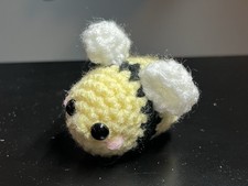 Handmade Crochet Small Bee Amigurumi Stuffed Toy Cute Gift