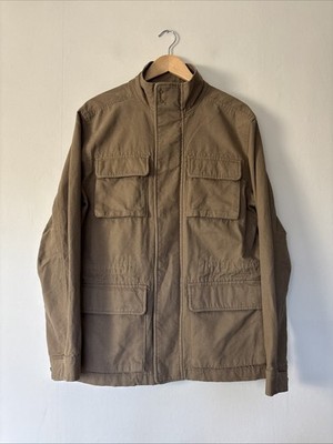 Marks & Spencer Heavy Cotton Chore Jacket Khaki Brown Size M Chest 38-40 NWT