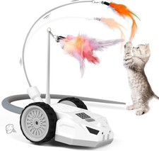 Interactive Cat Toys for Indoor Cats - Smart Moving Electric Mouse with Remote C