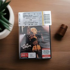 x3 Pink Concert Ticket Stubs 2007 Sydney & Live In Europe 2004 DVD Y2K