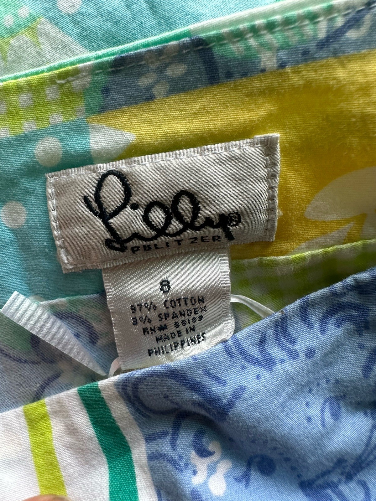 Lilly Pulitzer Patchwork Cotton Stretch Skort Siz… - image 5