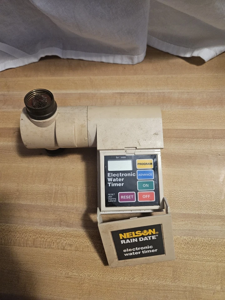 Temporizador de agua de lluvia Nelson Rain Date usado *SIN PROBAR* Foto 2 de 3