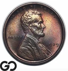 1909 VDB Lincoln Cent Wheat Penny, Choice BU++, Better Date