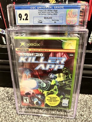 1st Print Tron 2.0 Killer App Xbox WATA 9.2 A+ FACTORY CGC  