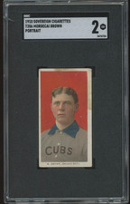 1909 T206 Mordecai Brown Portrait Sovereign SGC 2