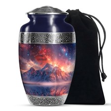 Red Mountains Memorial Urns for Human Ashes Father, Decorative Urn 10 Inch