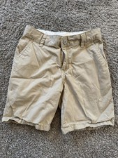Set Of 3 Pairs Cat  Jack Youth Size 10 Khaki Adjustable Shorts Snap Button