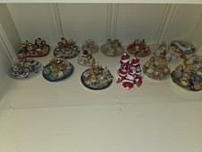 Large Lot of 14 Miniature Tea Party Figurine Sets