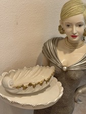 Vtg Lenox Acanthus Leaf Candy Dish Porcelain Hand Painted 24 K Gold Trim