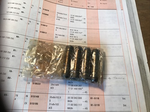 Renault R4/5/8/12/15, 4 Inlet Valve Guides 1961on - Picture 2 of 3