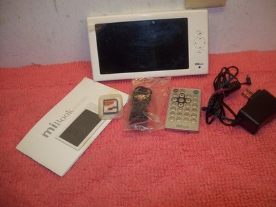 MiBook 7'' LCD Digital Video Player Bundle eBook MP3 Food Recipe Network eReader