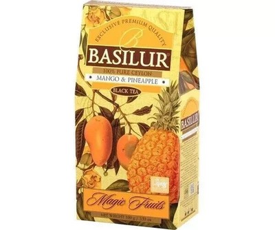 Basilur Mango And Pineapple flavoured ceylon tea Free Shipping World Wide