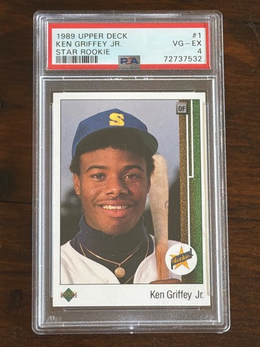 1989 UD STAR ROOKIE #1 KEN GRIFFEY JR. ROOKIE RC PSA 4