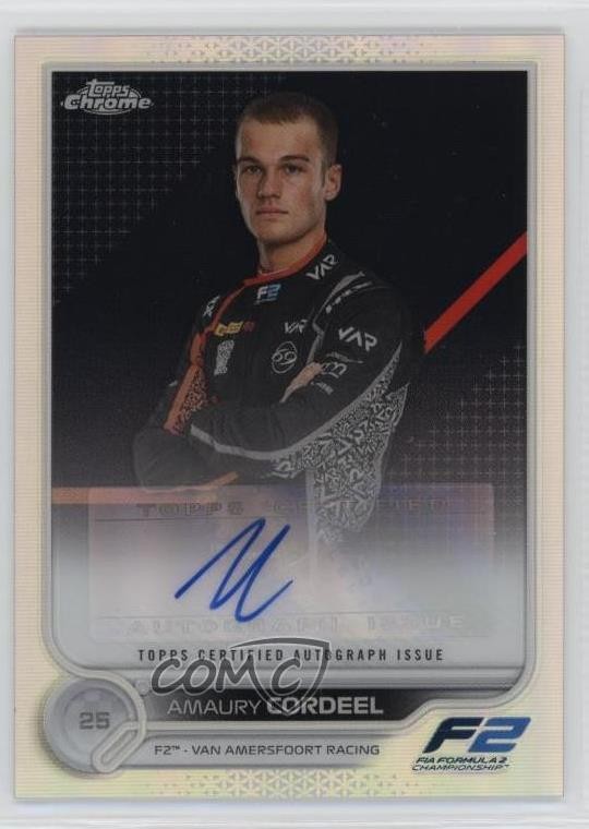 2022 Topps Chrome Formula 1 Auto Amaury Cordeel #CAC-AC Auto 11r9