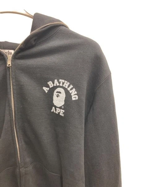 A BATHING APE (BAPE) Felpa con cappuccio e zip Ape Over Print unisex casual full zip