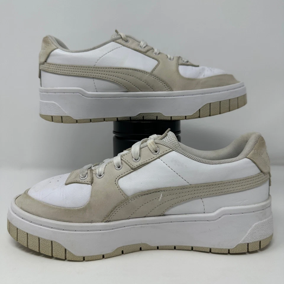 Puma Cali Dream Platform Women's Size 8.5 Casual Sneakers White Beige Shoes - Image 2 of 4