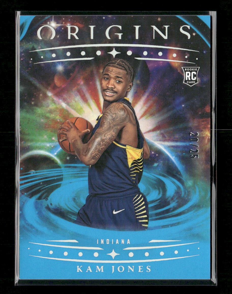 2025-26 Panini Origins Kam Jones RC Turquoise #/25 #29