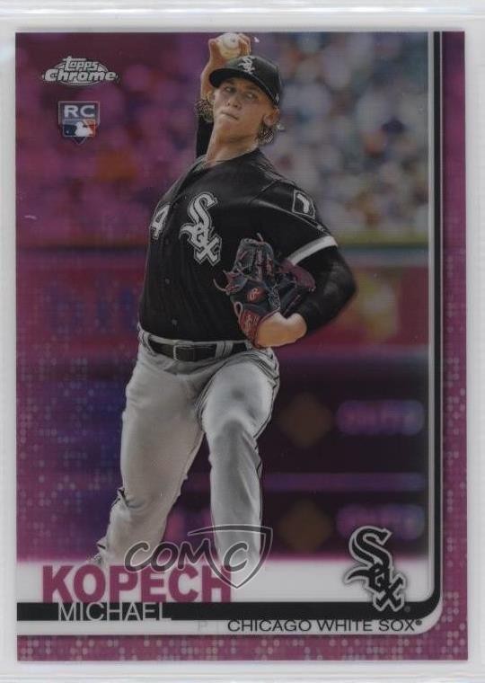 2019 Topps Chrome Pink Refractor Michael Kopech #17 fo7
