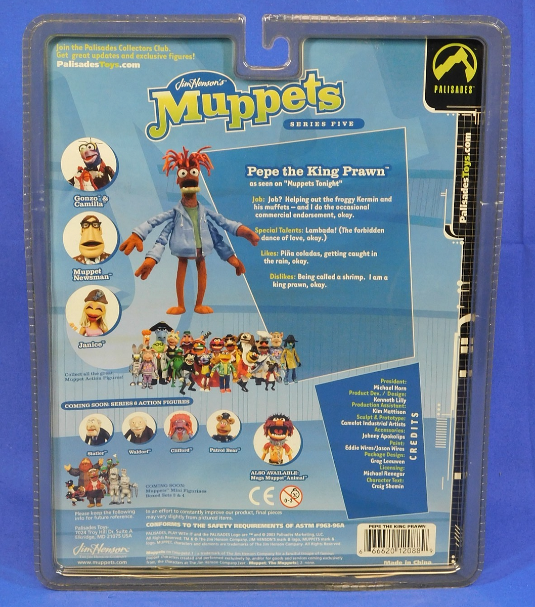 THE MUPPET SHOW PEPE THE KING PRAWN FIGURE SERIES 5 | eBay
