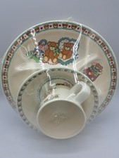 Lucy and Me Enesco Lucy Rigg Dish Set Plate Bowl Cup. Melamine 1984