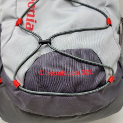 Patagonia Chacabuco 32L Backpack Gray Red Laptop Hiking School Travel Bag - Picture 7 of 15