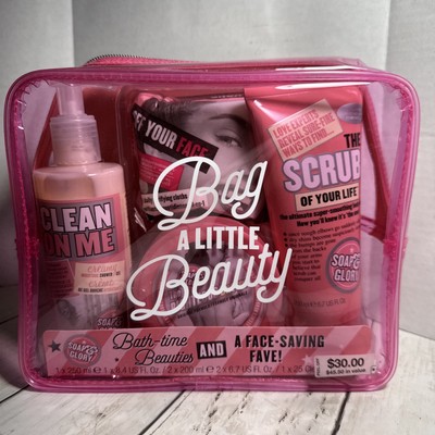 Soap And Glory Bag A Little Beauty Bath-time Beauties Gift Set New
