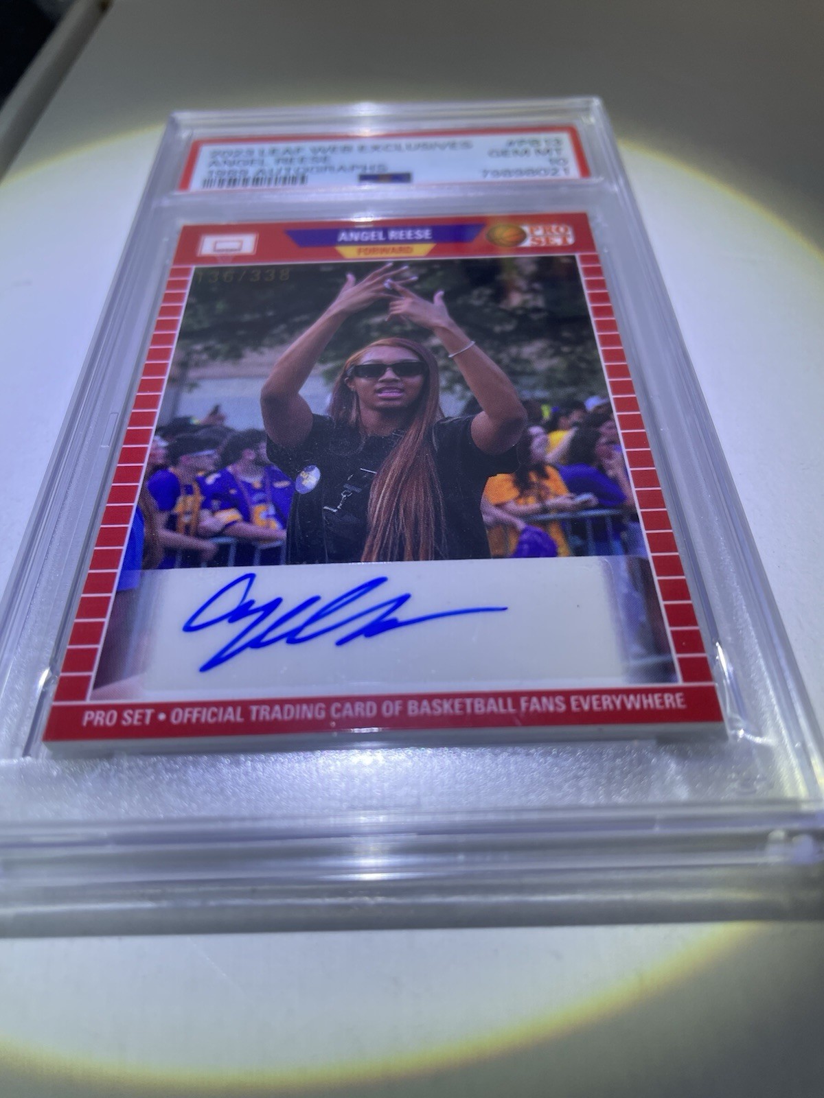 2023 ANGEL REESE Pro Set "RING" AUTOGRAPH #PB-13 LSU /338 PSA 10💎  view 3