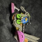 Plastic Motorcycle Action Figure Accessory w/ Wheels Gray Purple Green — photo 4