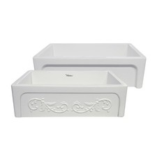 Whitehaus WHSIV3333 Glencove 33  Farmhouse Single Basin Fireclay - White