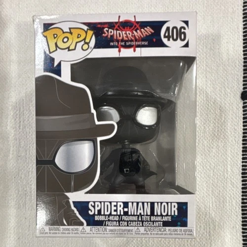 Funko Pop! Vinyl Marvel Spider-Man Noir Spider-Verse Bobblehead Black #406