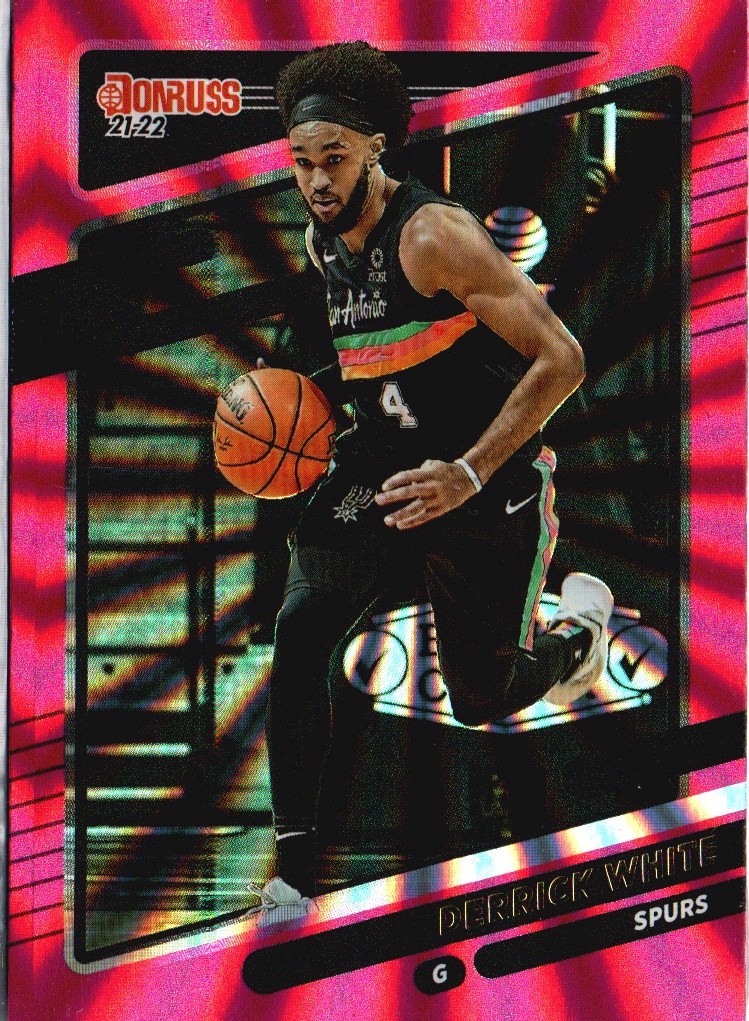 2021-22 Donruss #22 Derrick White Holo Pink Laser