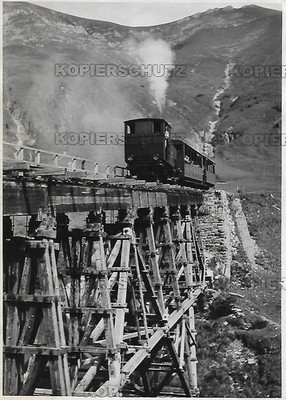  Zug der Brienz-Rothorn-Bahn Holzbrücke oberhalb Planalp
