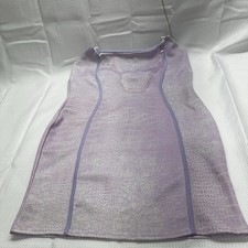 PrettyLittleThing Lilac Mixed Print  Bodycon Dress size 12