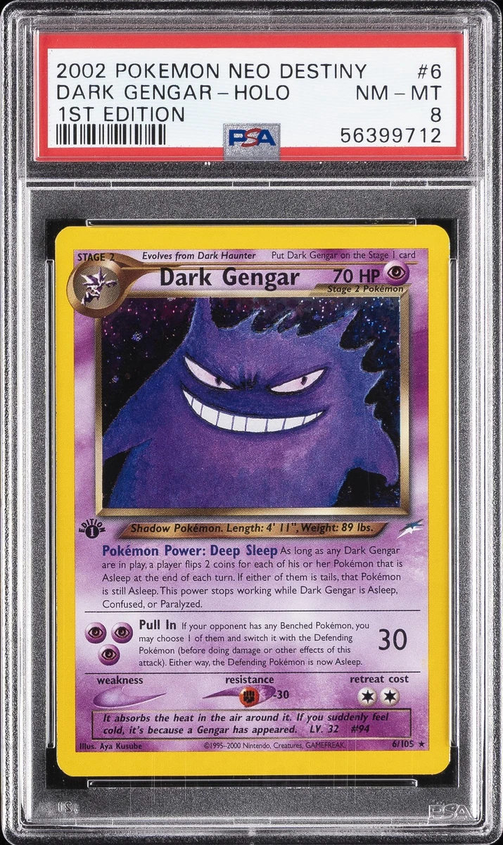 Darkness Gengar Pokémon TCG Neo Destiny Individual Collectible