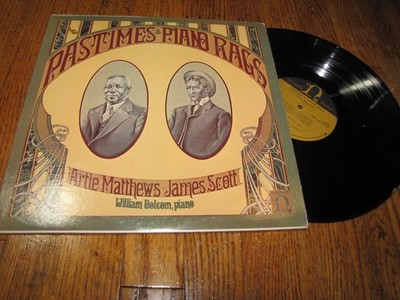 ARTIE MATTHEWS / JAMES SCOTT - PASTIMES PIANO RAGS - NONESUCH RECORDS LP